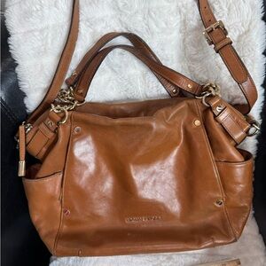 Michael Kors Tan Leather Shoulder Bag